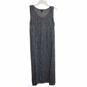 EILEEN FISHER 100% Silk Maxi Sheer Shift Dress